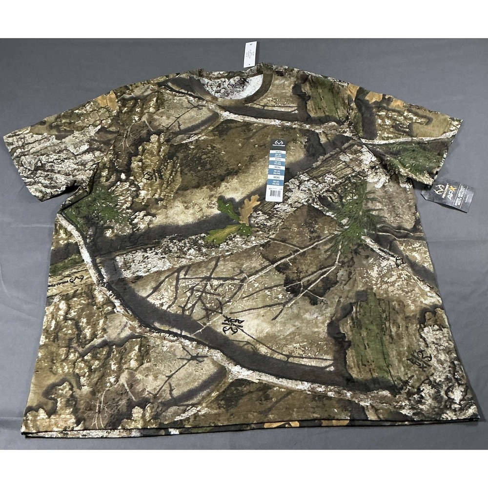 Realtree APX Mens Camo Tee Short Sleeve T-Shirt 2XL RTAPX IVO51061 New
